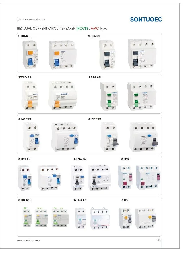 Sontuoec F360-40A Series RCCB Residual Current Circuit Breaker