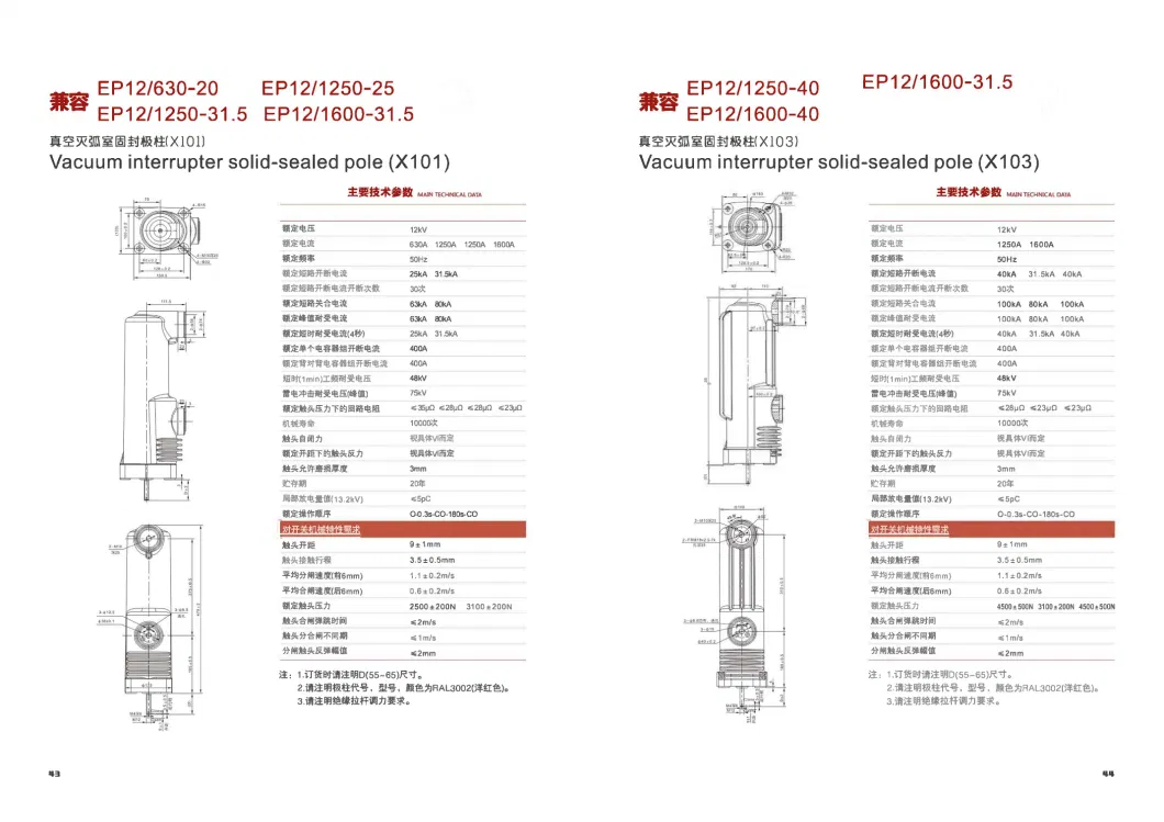 Ep-12kv/630-25 Embedded Poles for Circuit Breakers