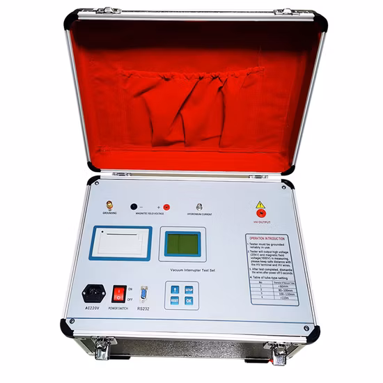 Equipamento de teste de grau de vácuo de alta tensão